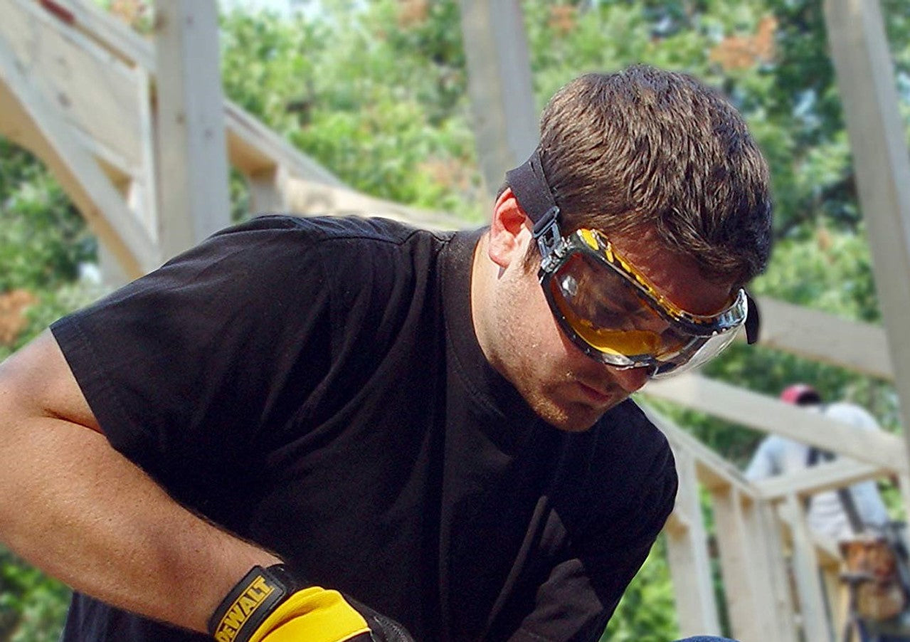 Wearing protective eyewear at work and home is crucial to preventing eye injuries.