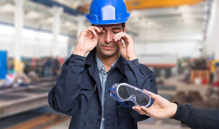 Man With Splinter In Eye