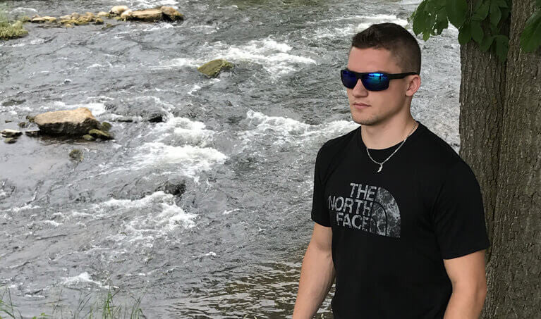 Nathan Wearing Polarized Wiley X Peak Sunglasses