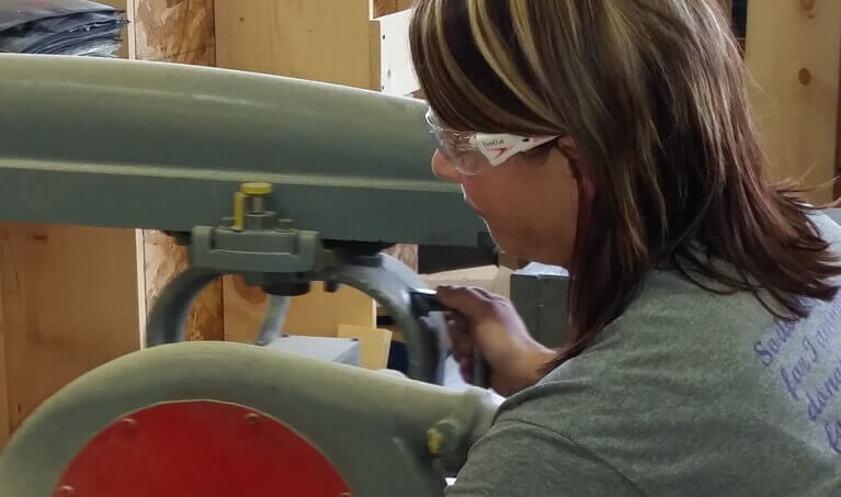 Worker wearing Bolle Rush Plus Small Safety Glasses