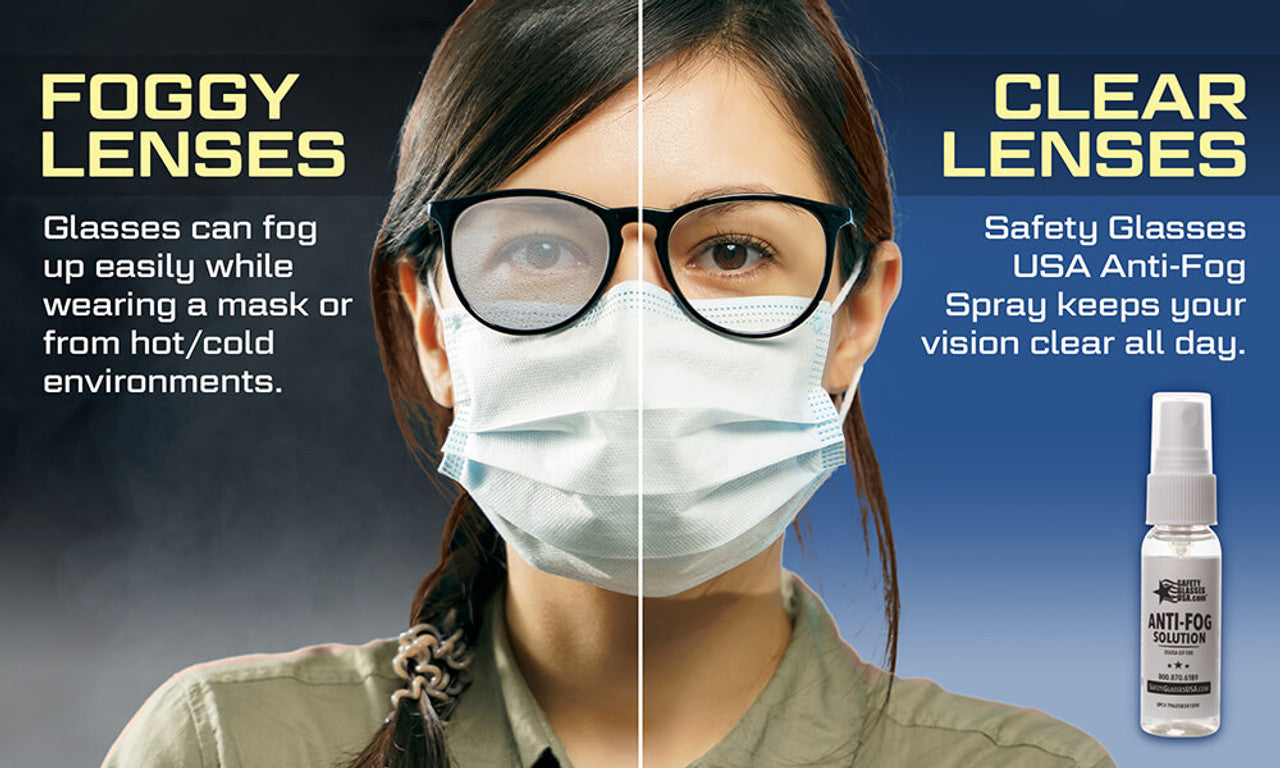 Anti-Fog Spray can drastically reduce or eliminate lens fogging.