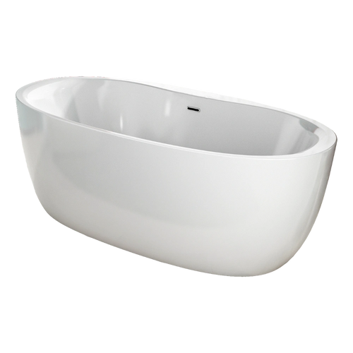 1400x750mm Back To Wall Double Ended Freestanding Bath Bathroom Bathtub  Acrylic