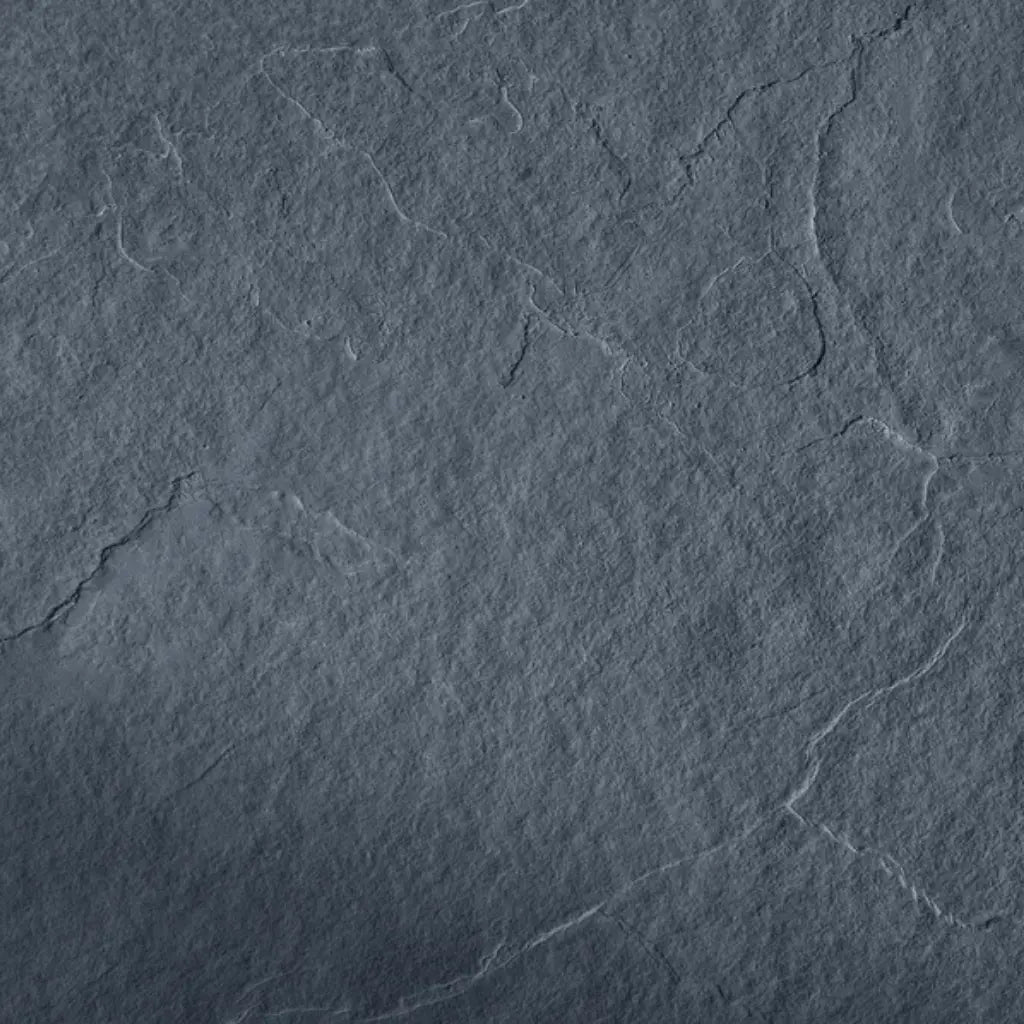 Graphite slate finish, close up zoomed in detail