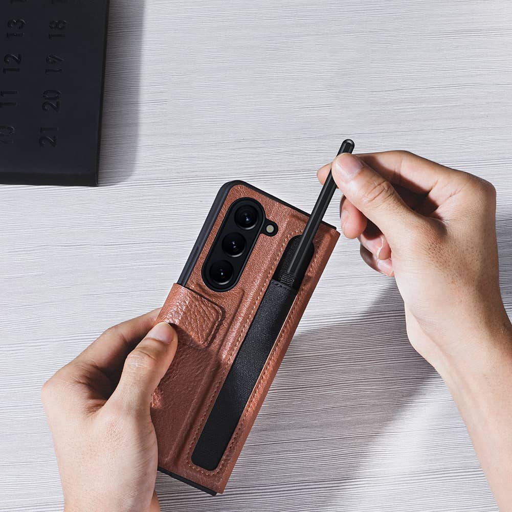 Aoge Leather Case for Galaxy Z Fold 5 - Feature2-1