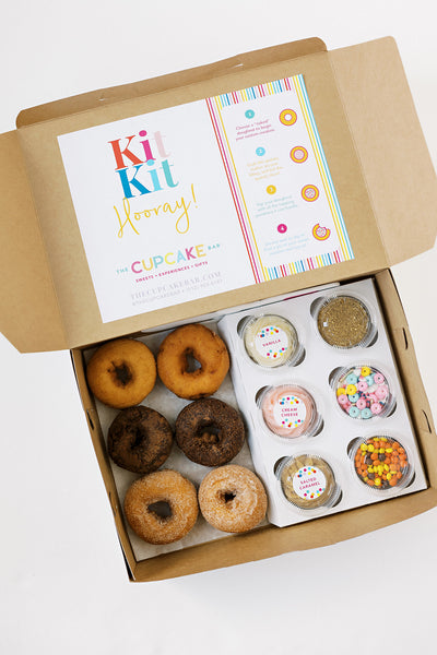 Our Donut Kits are the perfect way to celebrate National Donut Day in Austin Texas. Contains 3 donuts, 3 fillings, and 3 toppings to DIY the donut of your dreams!