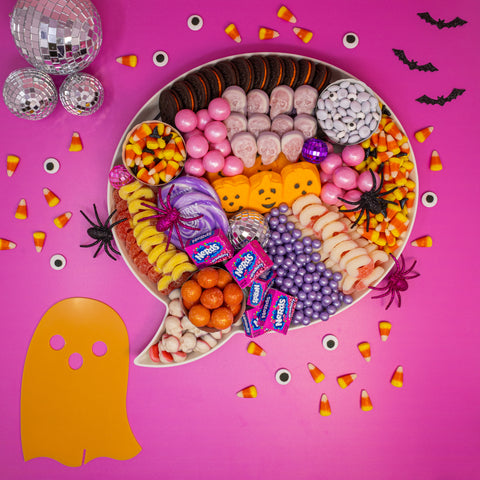 Pink Disco Halloween Candy Board