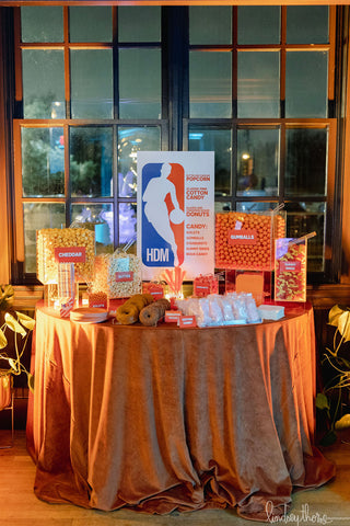 Custom candy bar orange basketball theme bar mitzvah