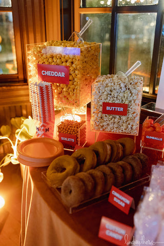 Custom branded popcorn boxes for basketball bar mitzvah