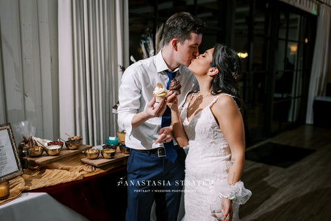 Cupcake Kisses at Harry Potter Inspired Wedding Austin Texas