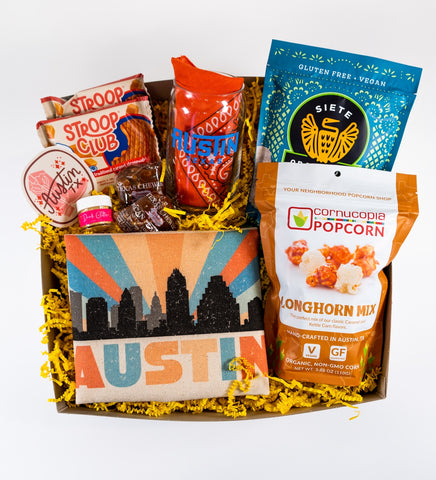 Shop our Austin Tx themed gift basket