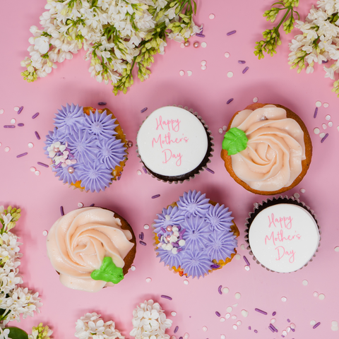 6 pack of Mother's Day Cupcakes for pickup and delivery in Austin, Texas