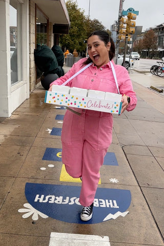 Roaming downtown Austin with free cupcakes for National Compliment Day