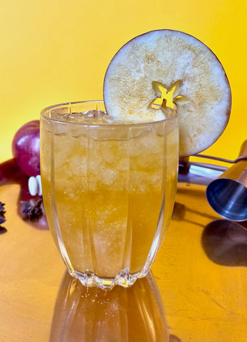 Spiced Apple Halloween Glitter Drink