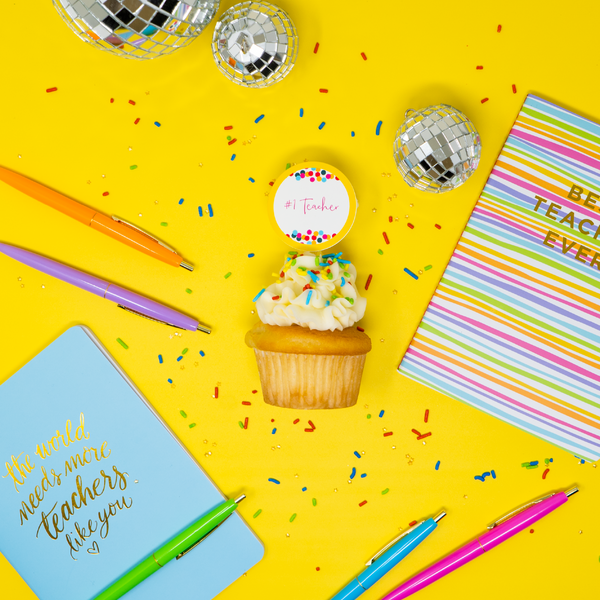 Teacher Appreciation Gift Cupcakes Pens Notebooks for pickup and delivery in Austin, Texas