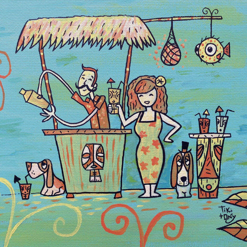 8x10 Mat Board – Tiki tOny's Beachcomber Shack