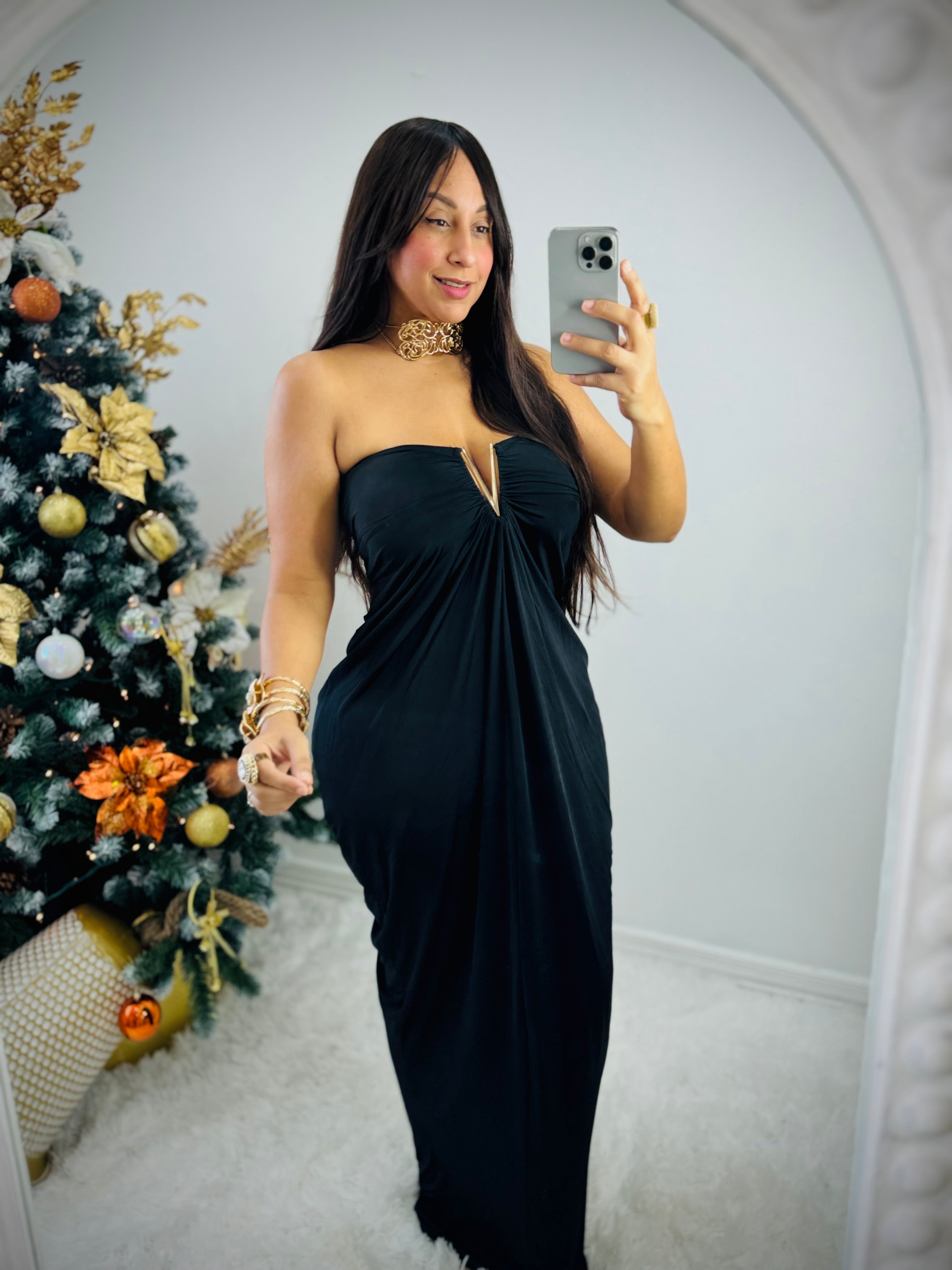 Glam black Dress (Super Spandex)