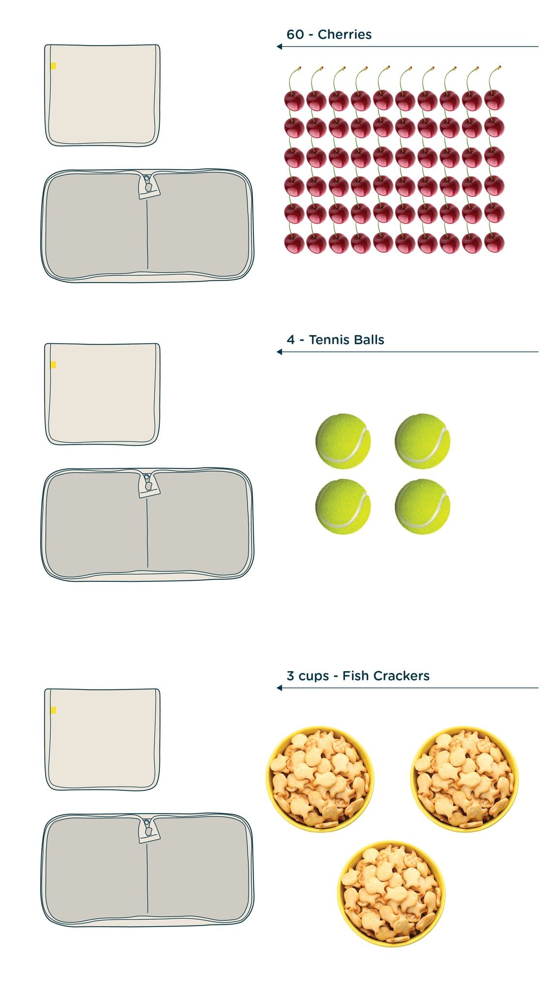 What fits in a Snack Mat