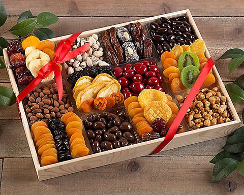 Dates Dried Fruits Nuts chocolates Ramadan gift hamper sweets 