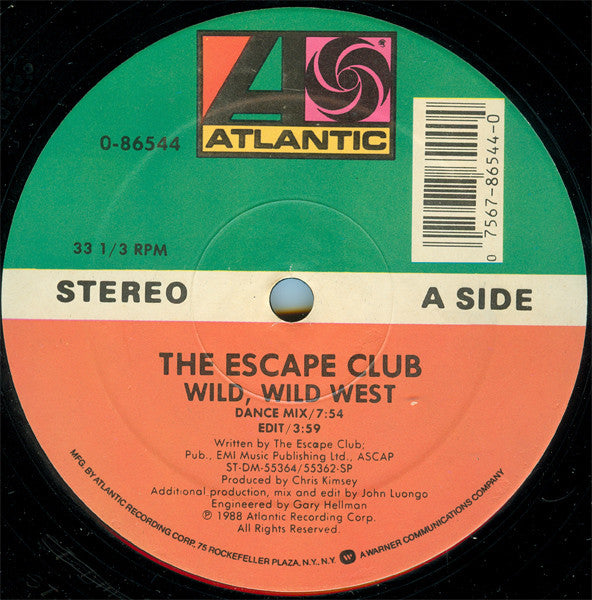Buy The Escape Club : Wild, Wild West (Dance Mix) (12