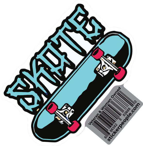 Skateboard Sticker Skate or Die Phrase Water-resistant Vinyl Decal