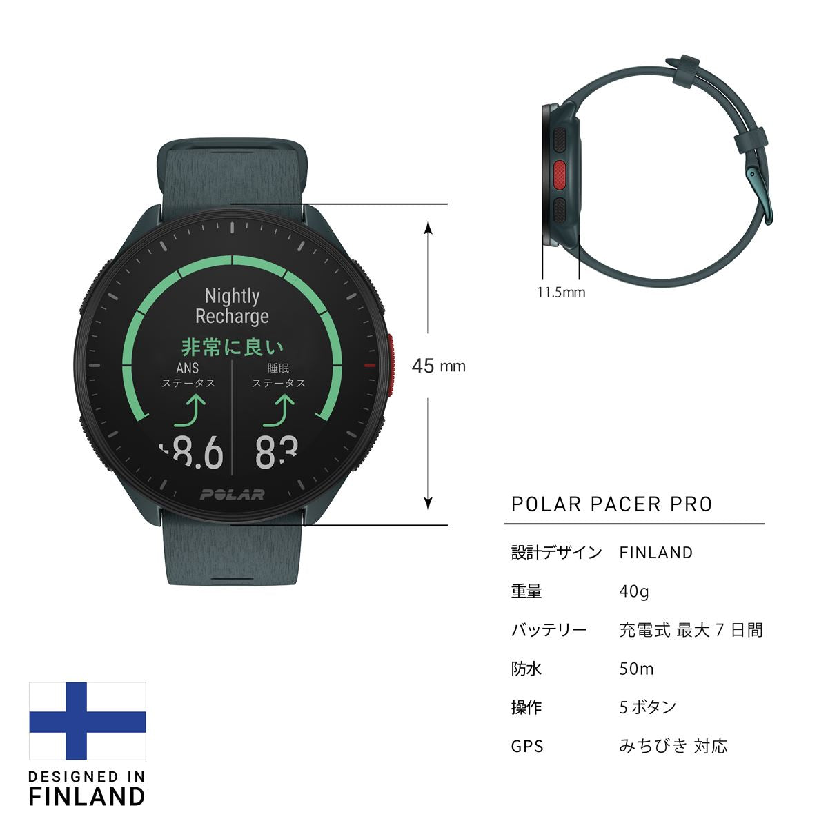 POLAR RS100 ランニングウォッチ 心拍計 電池交換済み 予備電池付