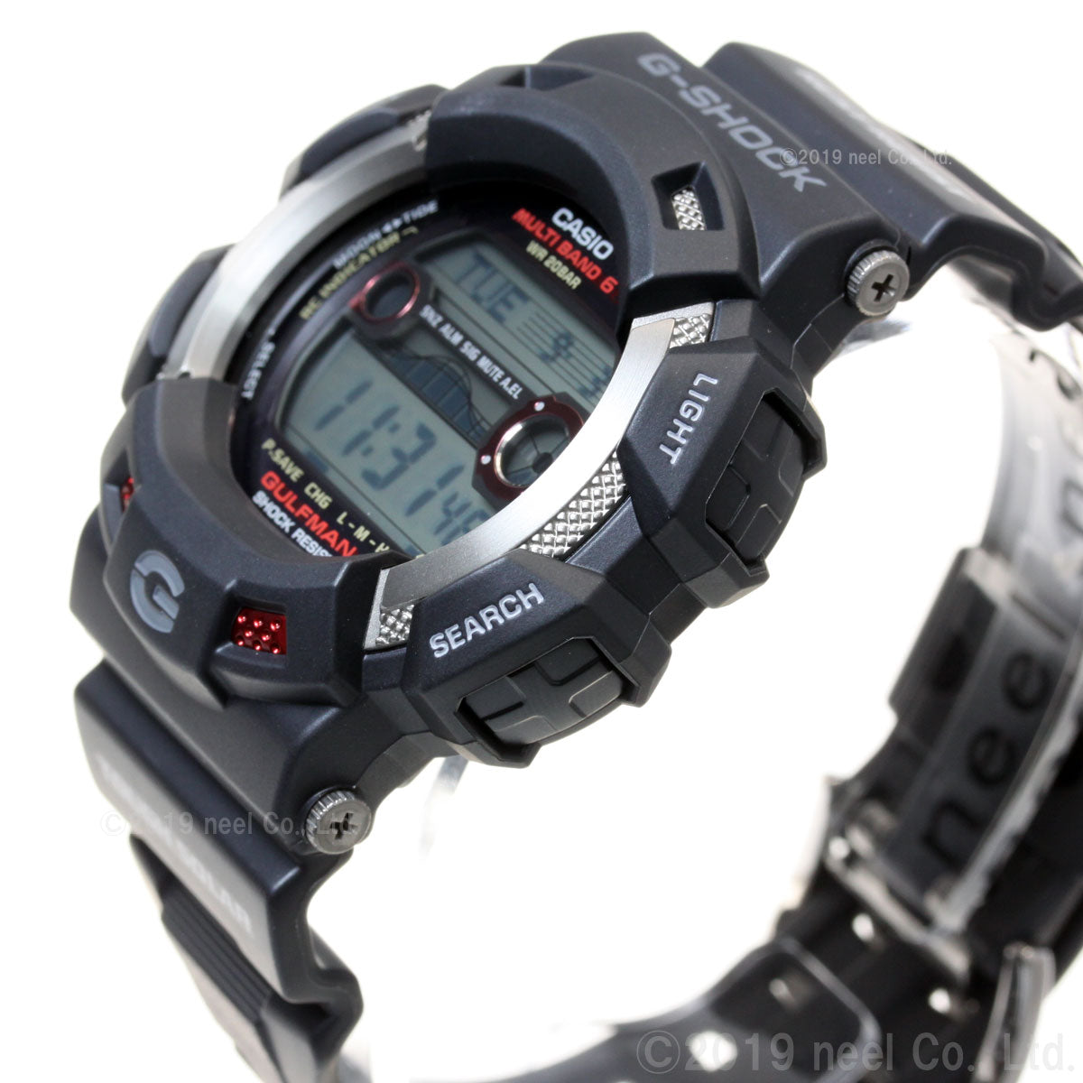 日本産 G-SHOCK/GW-9110/限定/ブラック/電波/ソーラー/ガルフマン/白黒