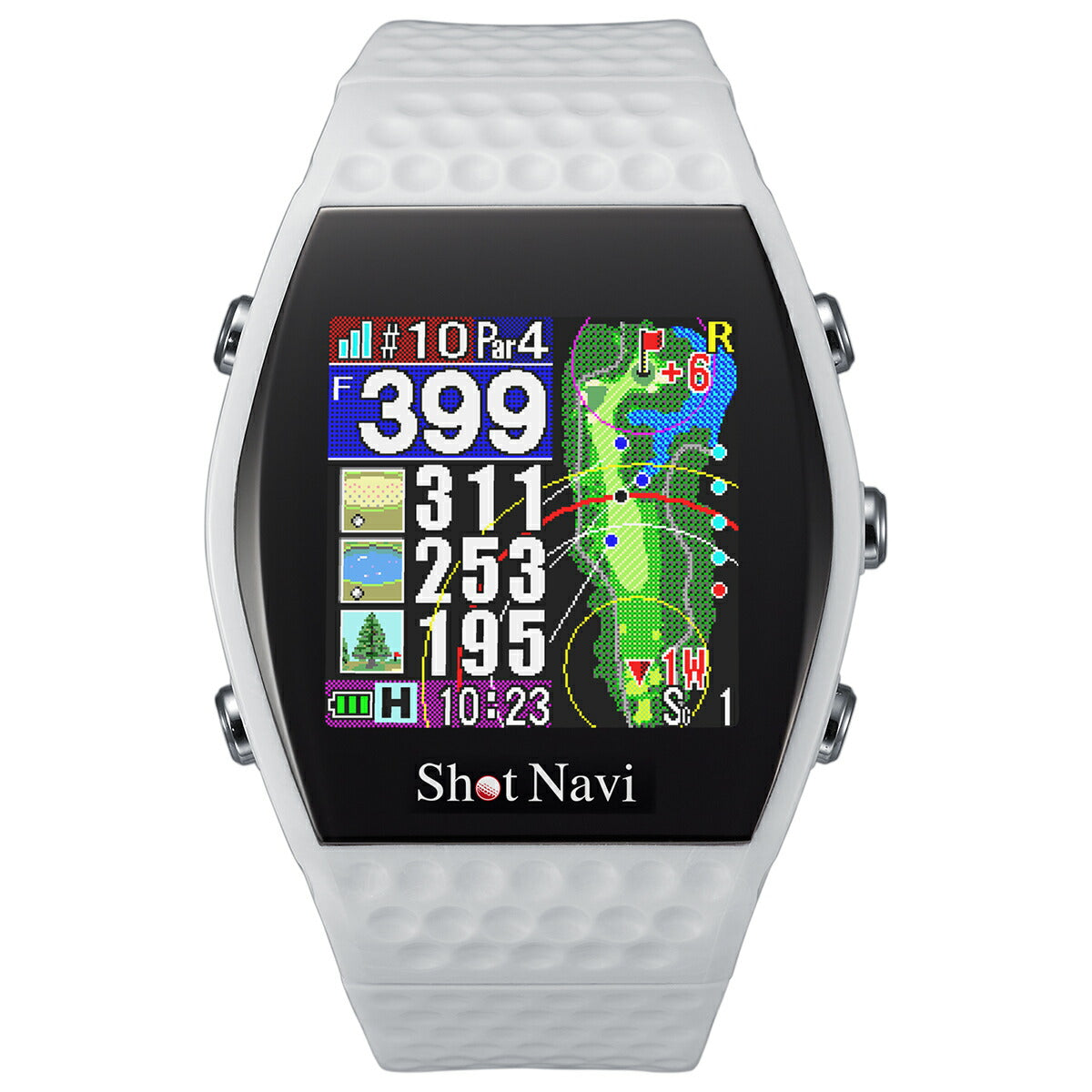 Aランク 【美品】Shot Navi INFINITY 2023 ホワイト 計測器 腕時計