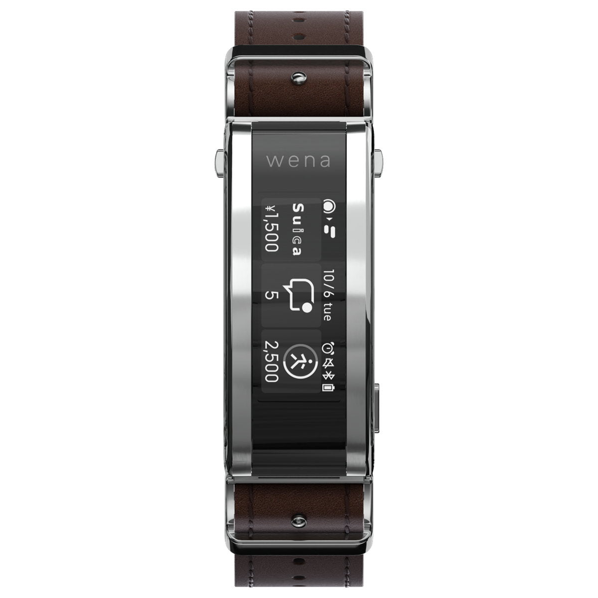 SONY SONY SONY wena 3 leather Brown スマートウォッチ WNW-C21A/T