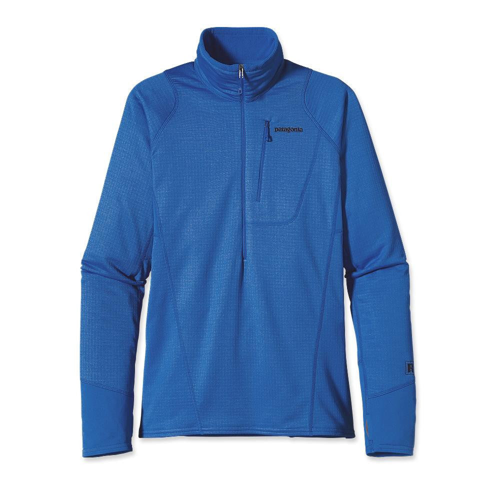 mens patagonia r1 pullover andes blue