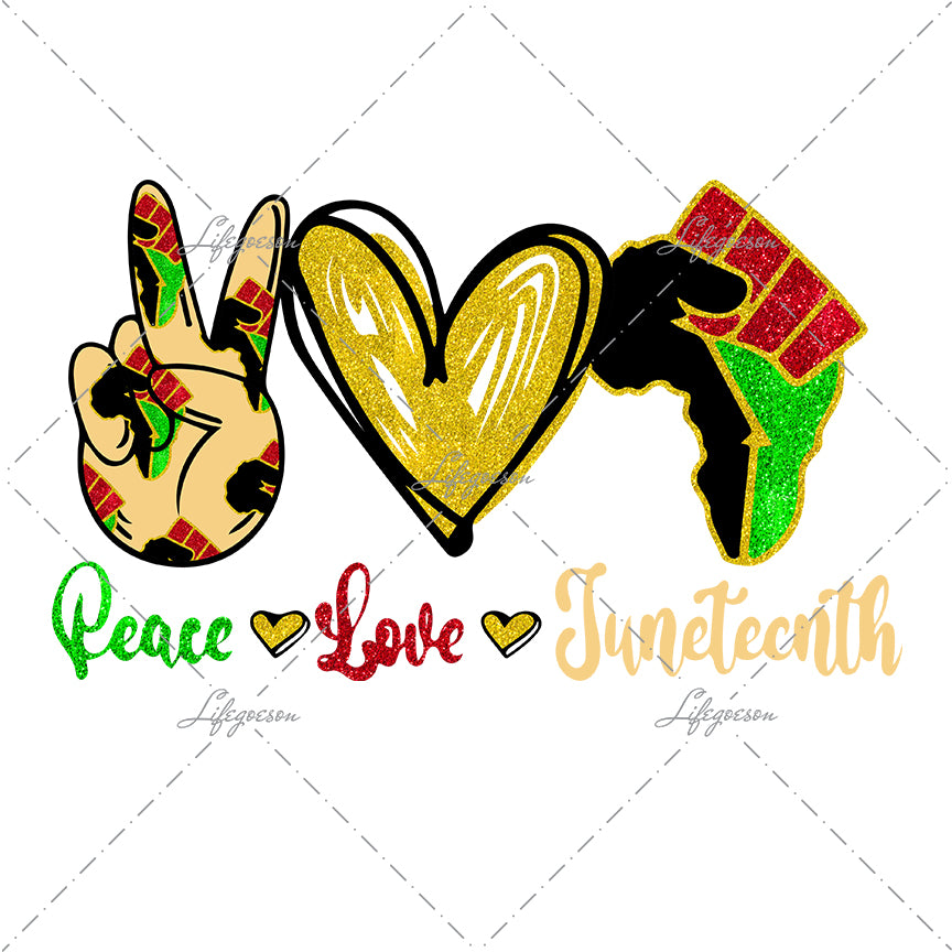 Free Free 287 Peace Love Juneteenth Svg SVG PNG EPS DXF File