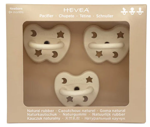 Hevea Mixed Teat Pack 0-3 months White
