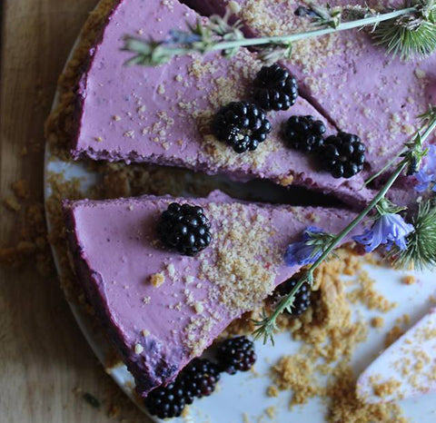 No Bake Blackberry Cheesecake from the Holle Kitchen
