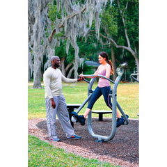 Outdoor fitness equipment installed at Lincolnia Park