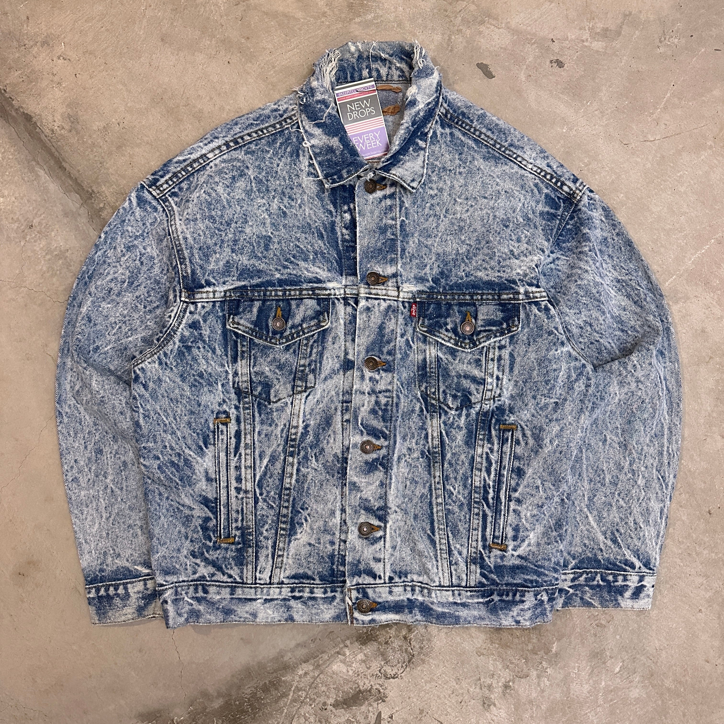 90s old supreme 3rd type denim jacket-