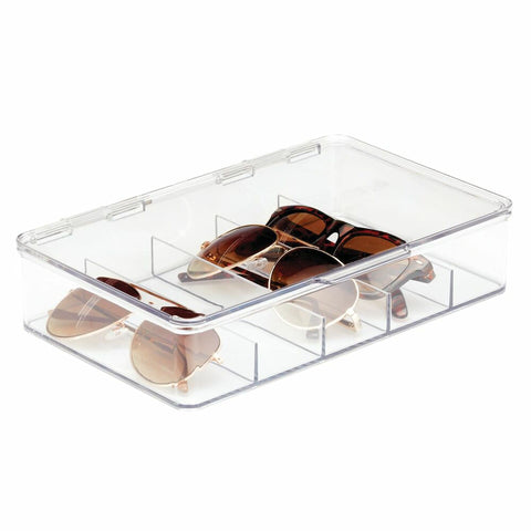 8 Section Large Stacking Hair Accessory Storage Box - 7.25 x