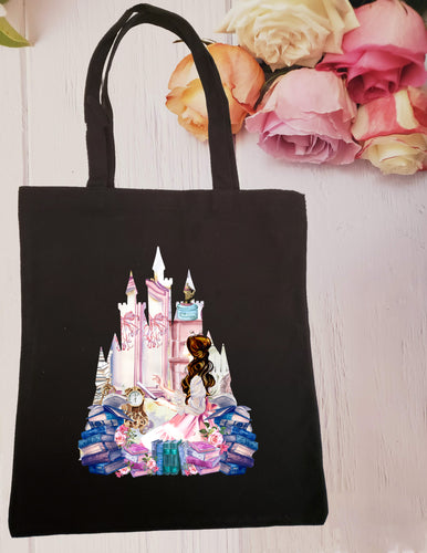 Beauty and the Beast Castle Staircase Tote Bag – Gold Leaf Book Box