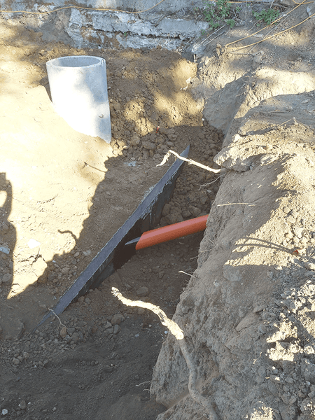 Main sewer pipe installation 03
