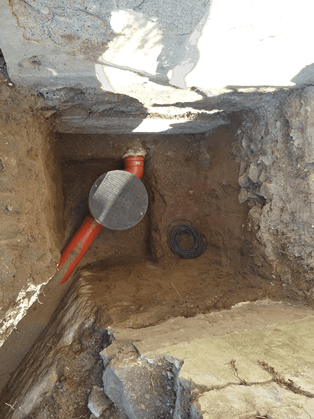 Main sewer pipe installation 06
