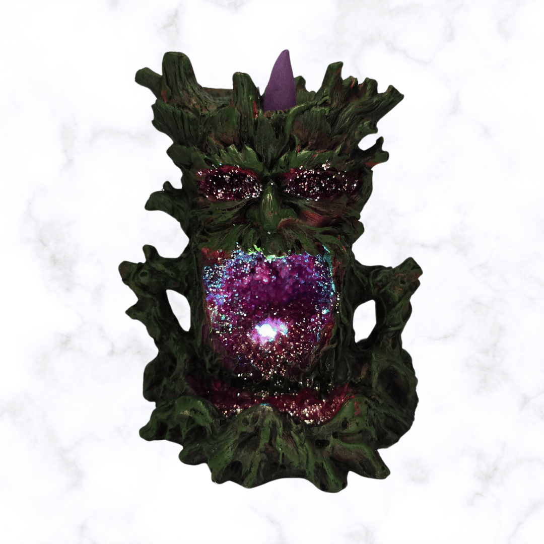 Crystal Green Man LED Backflow Burner