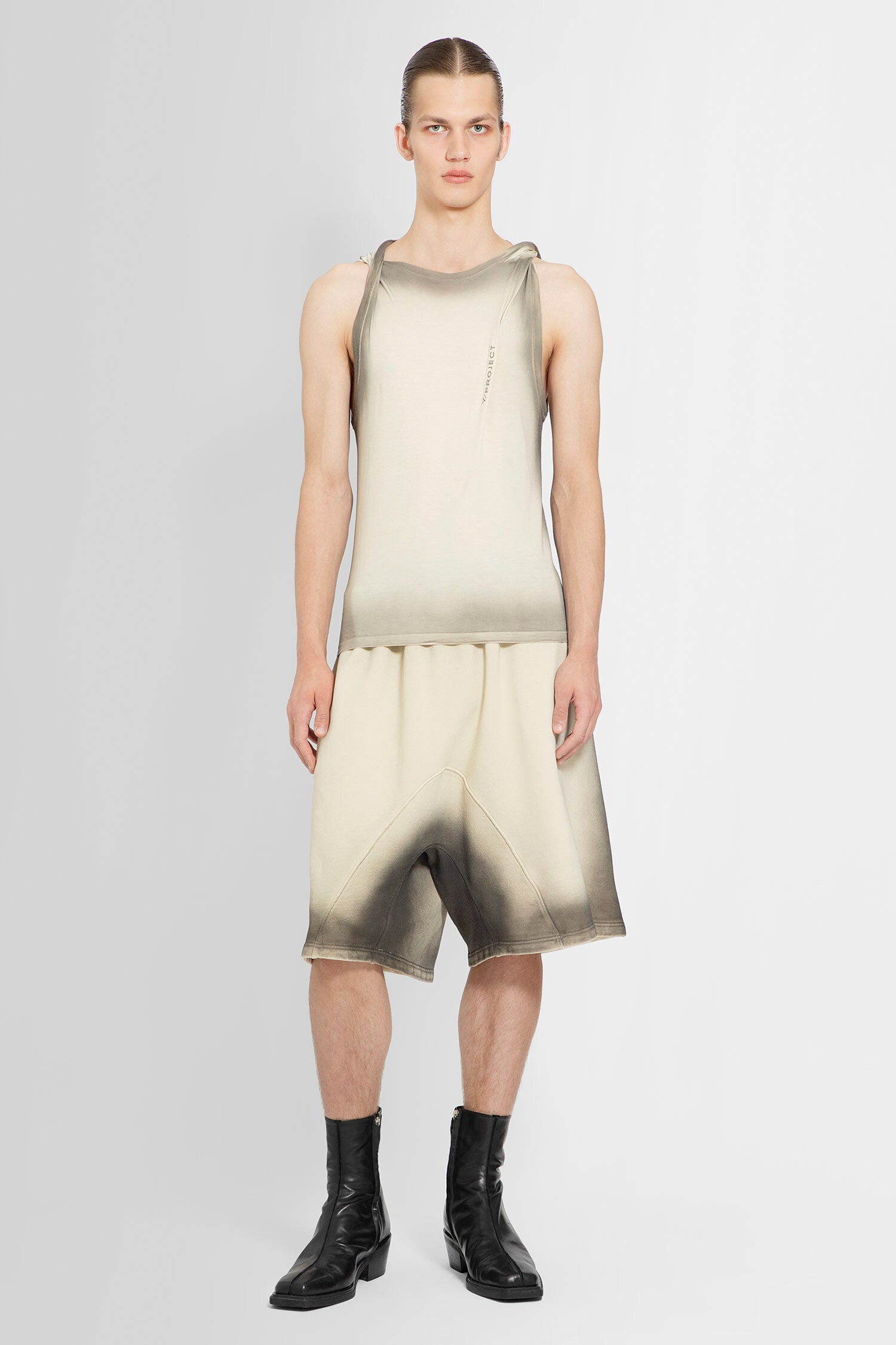 Y/PROJECT MAN BEIGE SHORTS