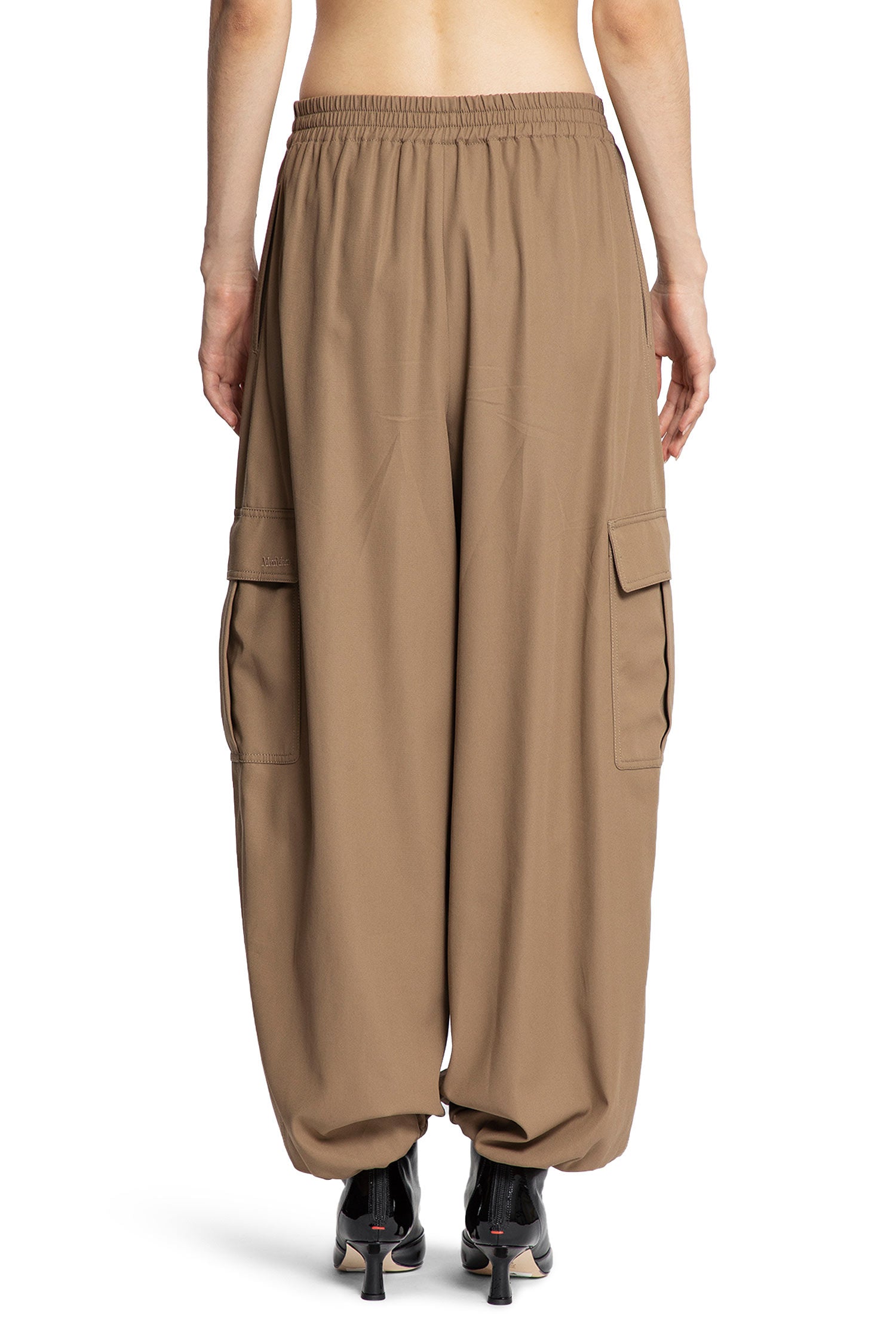 Max Mara Glauco Cargo Trousers In Brown
