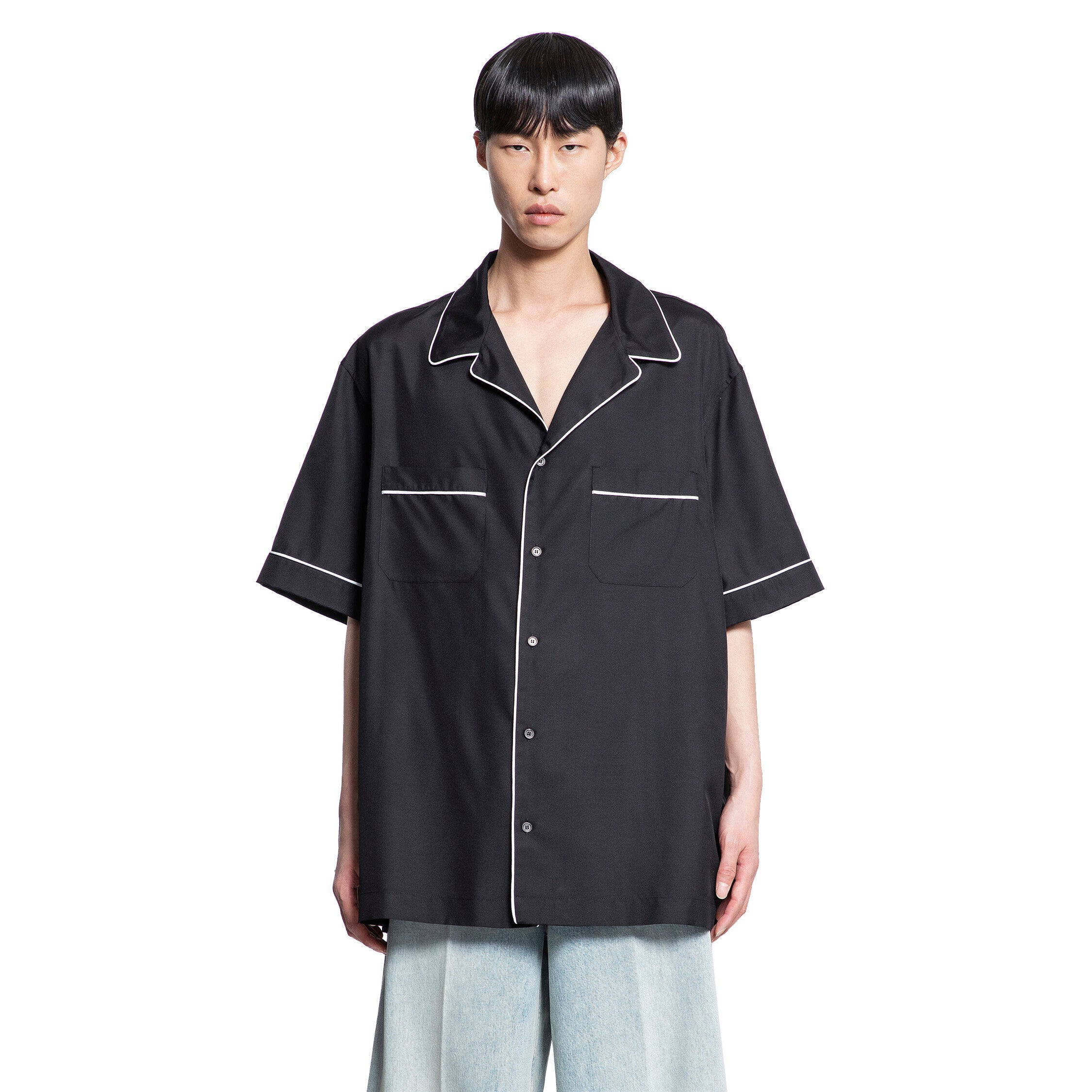 VALENTINO MAN BLACK SHIRTS