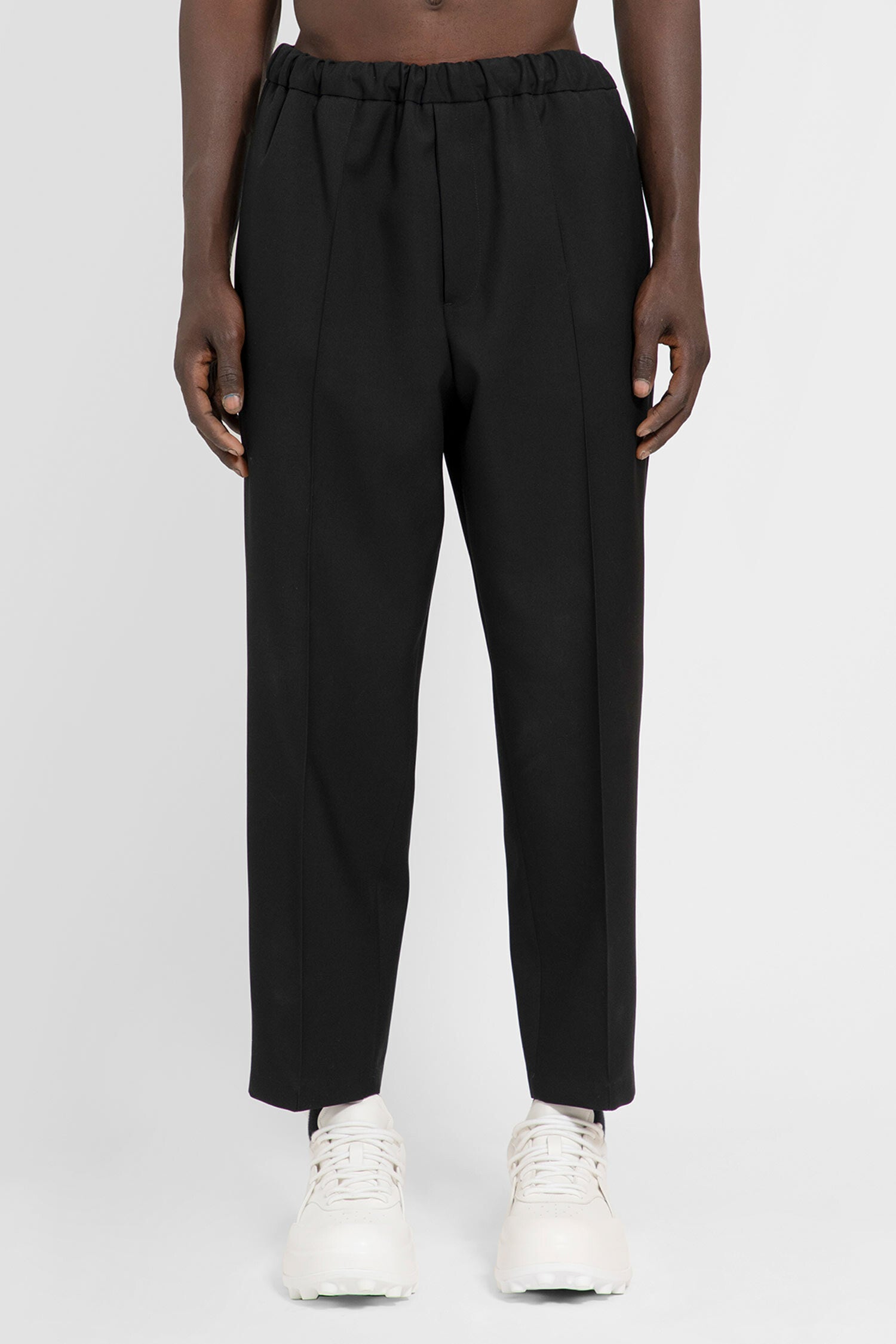 JIL SANDER MAN BLACK TROUSERS