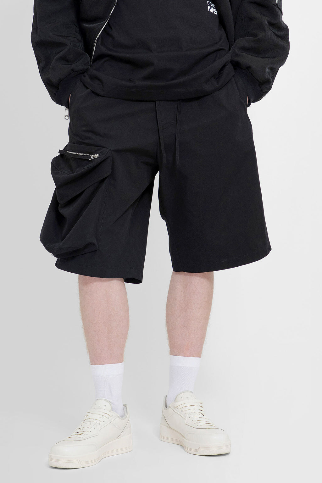 OAMC MAN BLACK SHORTS - OAMC - SHORTS | Antonioli