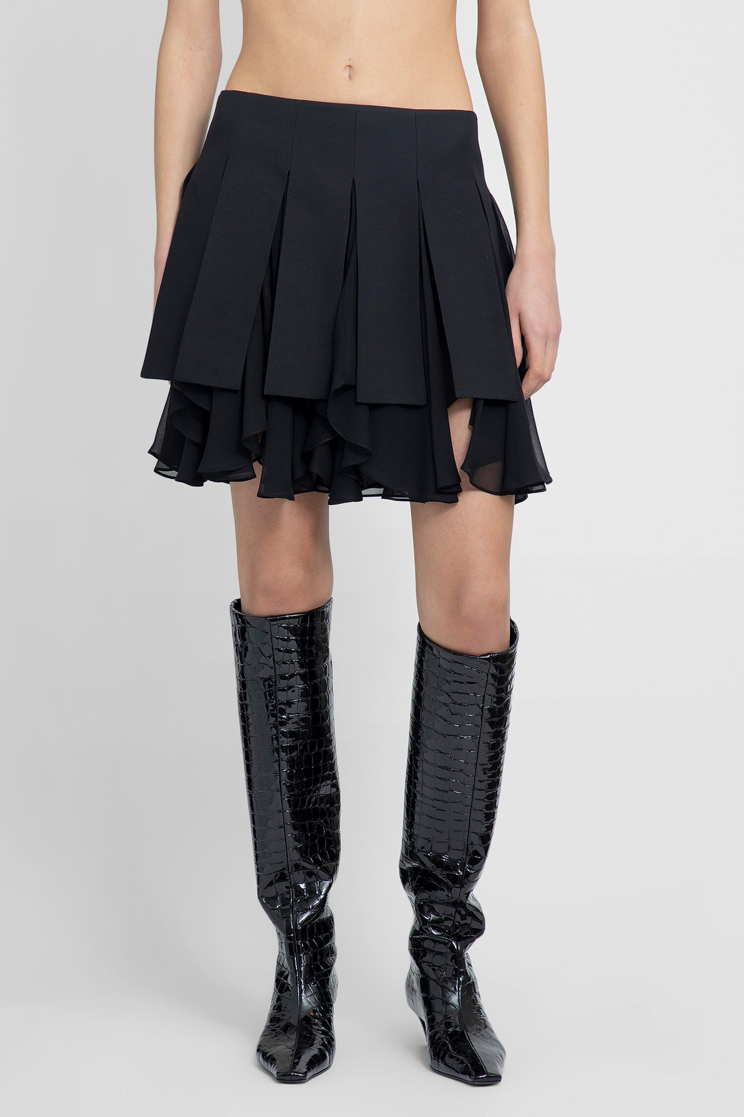 KHAITE WOMAN BLACK SKIRTS - KHAITE - SKIRTS | Antonioli