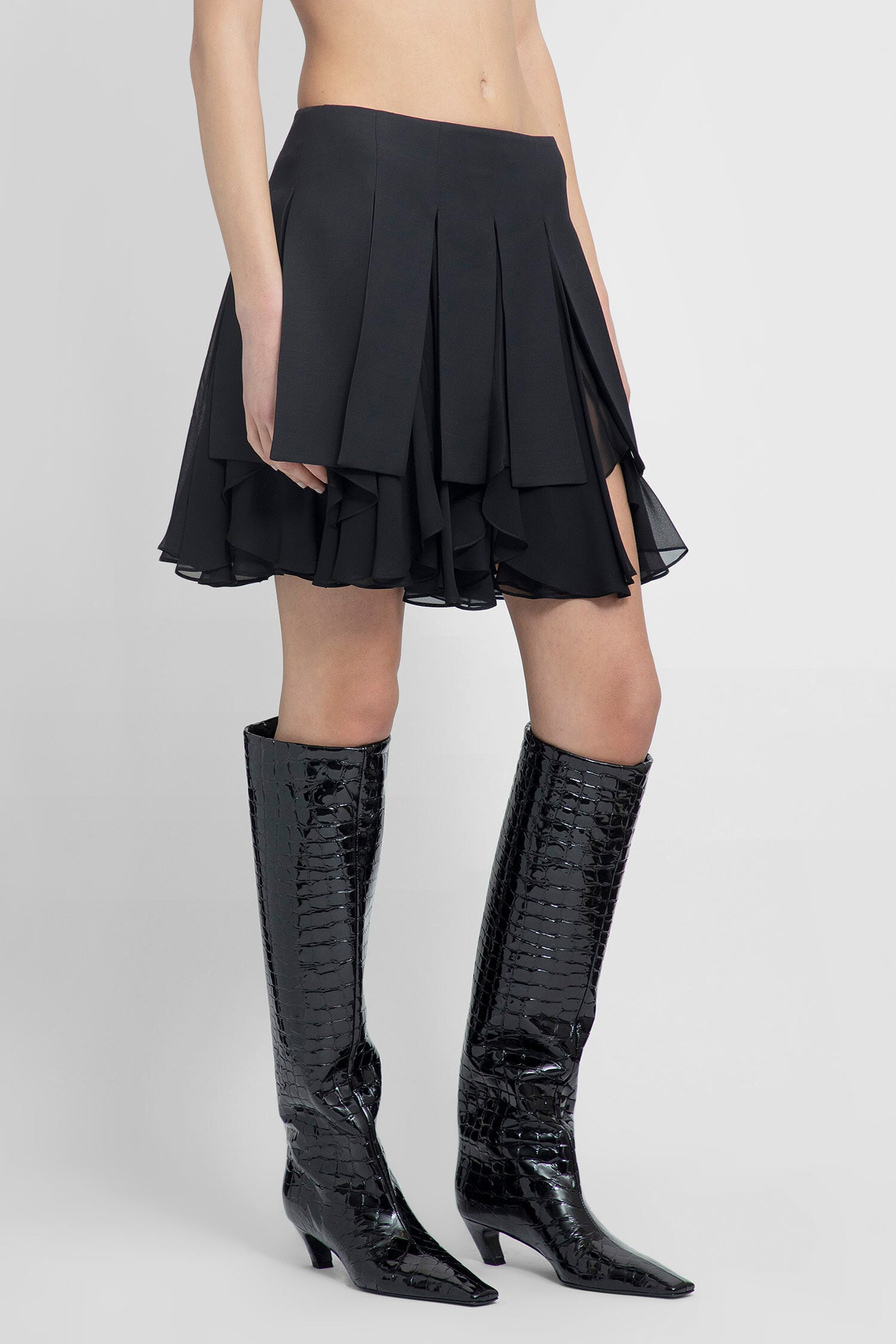 KHAITE WOMAN BLACK SKIRTS - KHAITE - SKIRTS | Antonioli