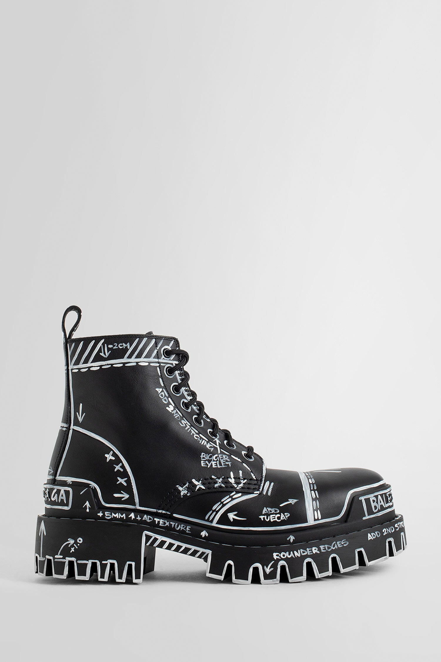 BALENCIAGA MAN BLACK&WHITE BOOTS - BALENCIAGA - BOOTS | Antonioli