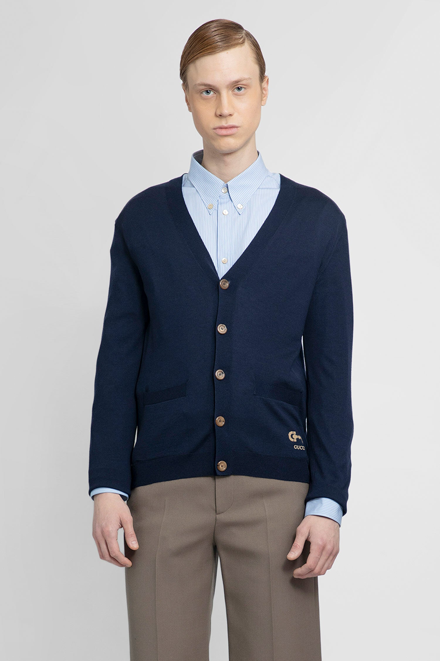 Gucci Man Blue Knitwear | ModeSens