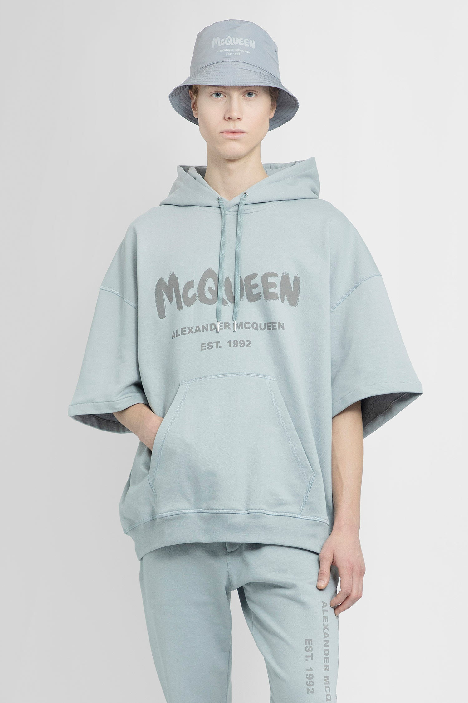 ALEXANDER MCQUEEN MAN GREY SWEATSHIRTS