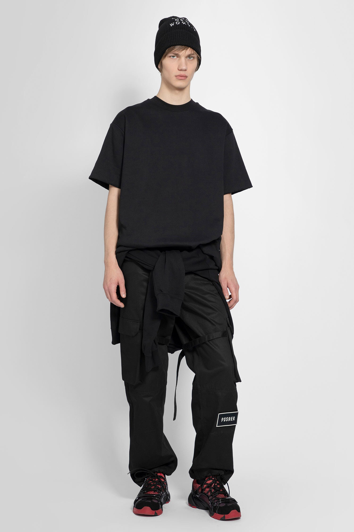 44 LABEL GROUP MAN BLACK TROUSERS